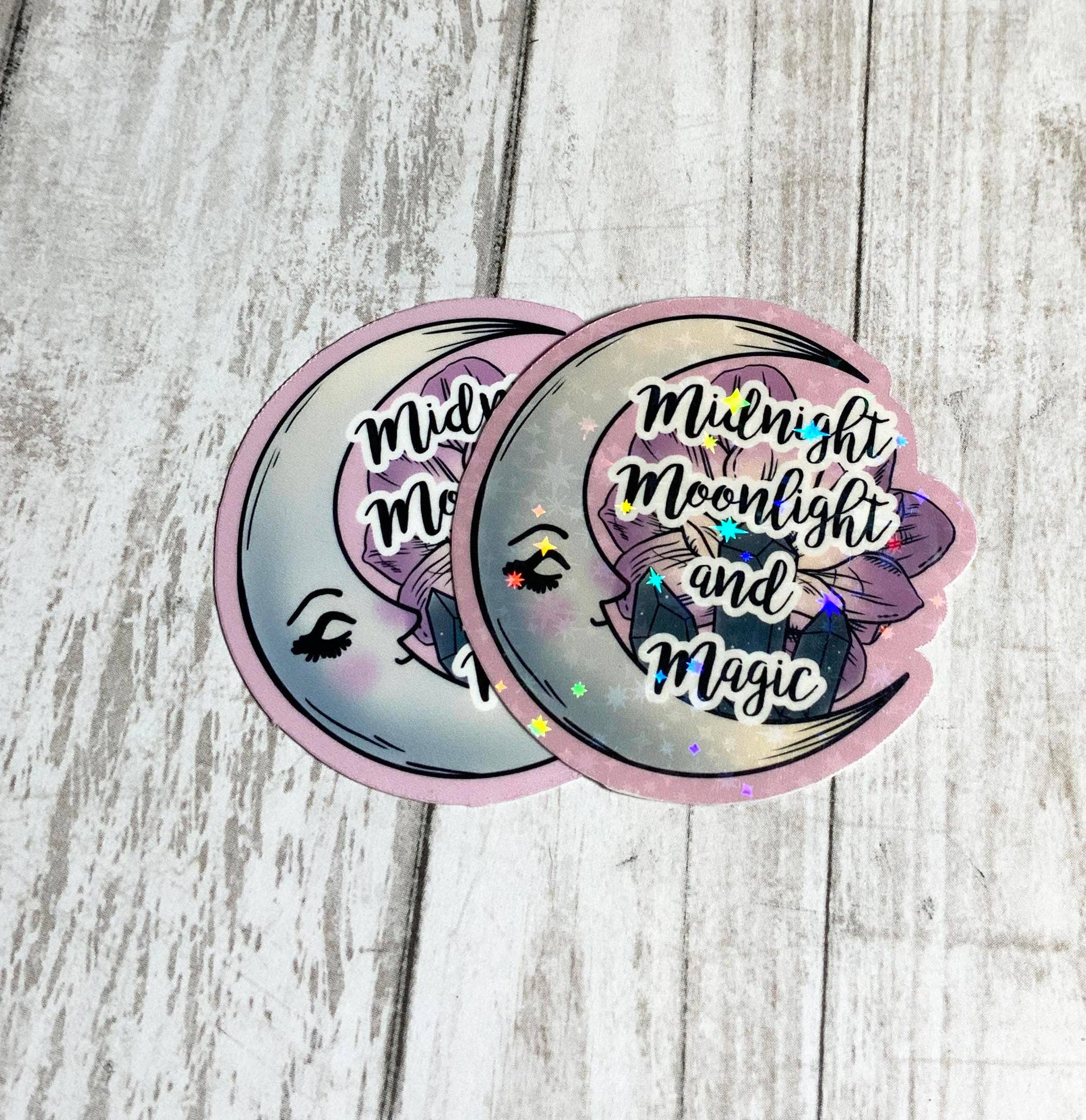 Midnight Moonlight and Magic Witchy Vinyl Sticker