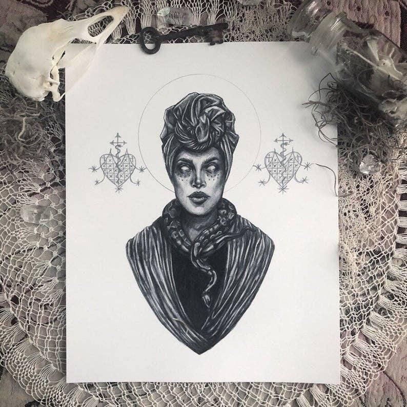 Voodoo Queen Fine Art Print - Marie Laveau