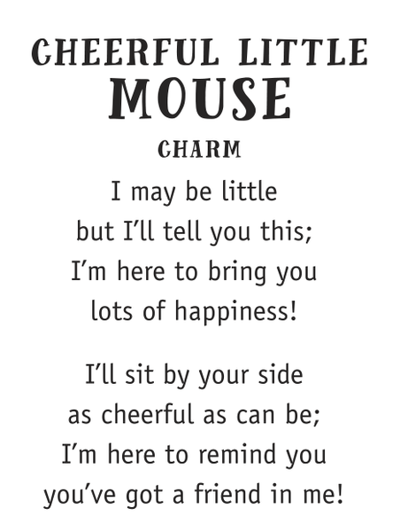 Cheerful Little Mouse Charm