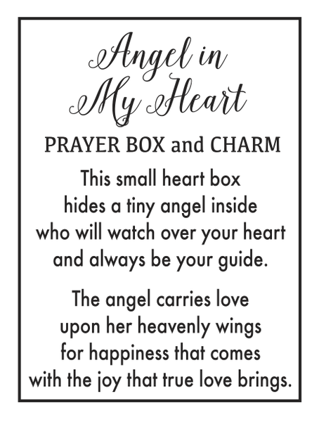 Angel in My Heart Prayer Box Charm