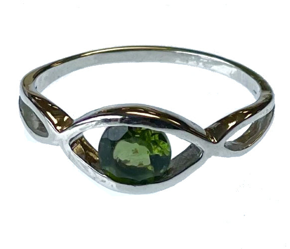 Eye of Protection Moldavite Ring