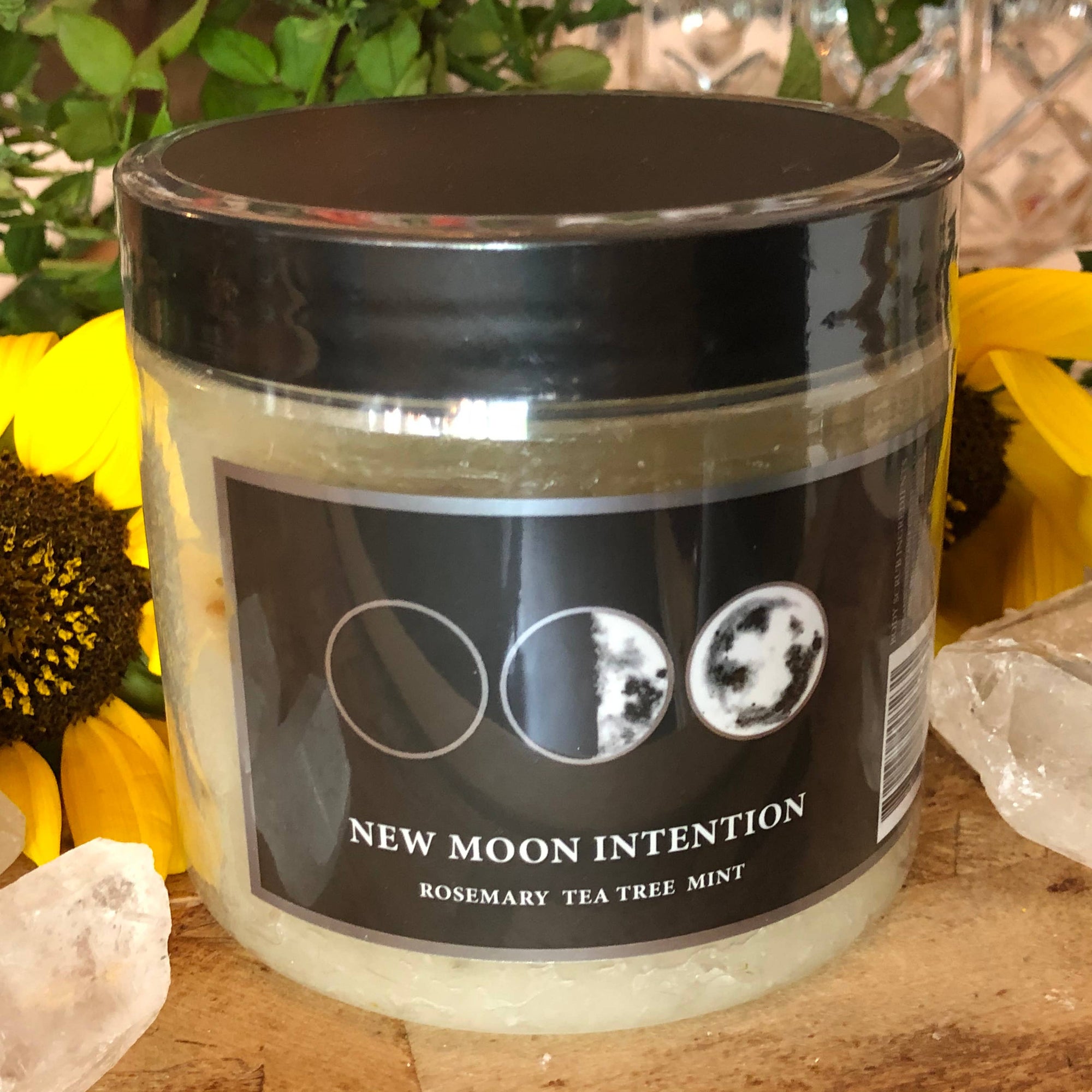 New Moon Intention Bath Salt with Charged Crystal