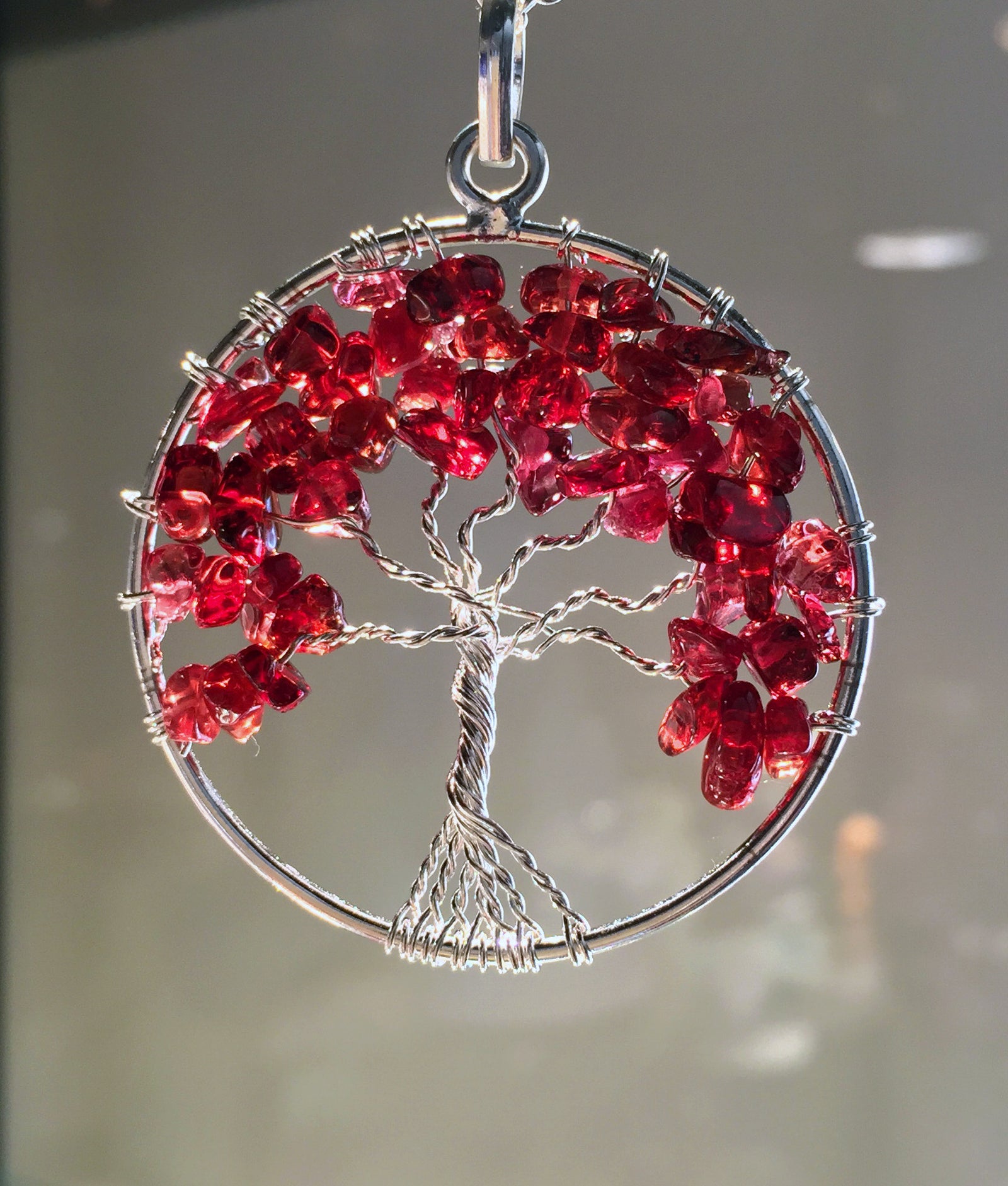 Tree of Life Pendant, CHAKRA Crystal Pendant - Heart - Tree of Life Ch –  Throwin Stones