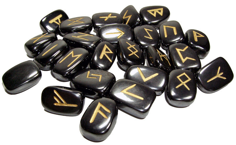 Hematite Runes Set - Cast a Stone