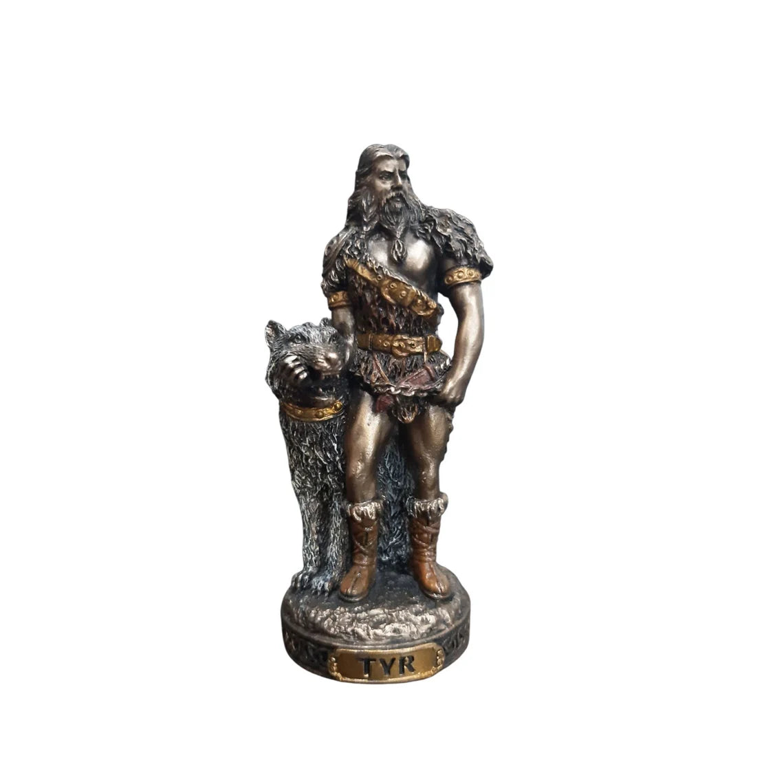 Norse God Figurine - Bronze Resin Sculpture for Home Decor and Altars