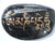 Mani Stone -Tibetan- Om mani padme hum chant Engraved on XL Orthoceras fossil in Gold - Cast a Stone