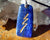 Reiki Stone Raku grounding symbol - engraved Lapis Lazuli Necklace - Cast a Stone