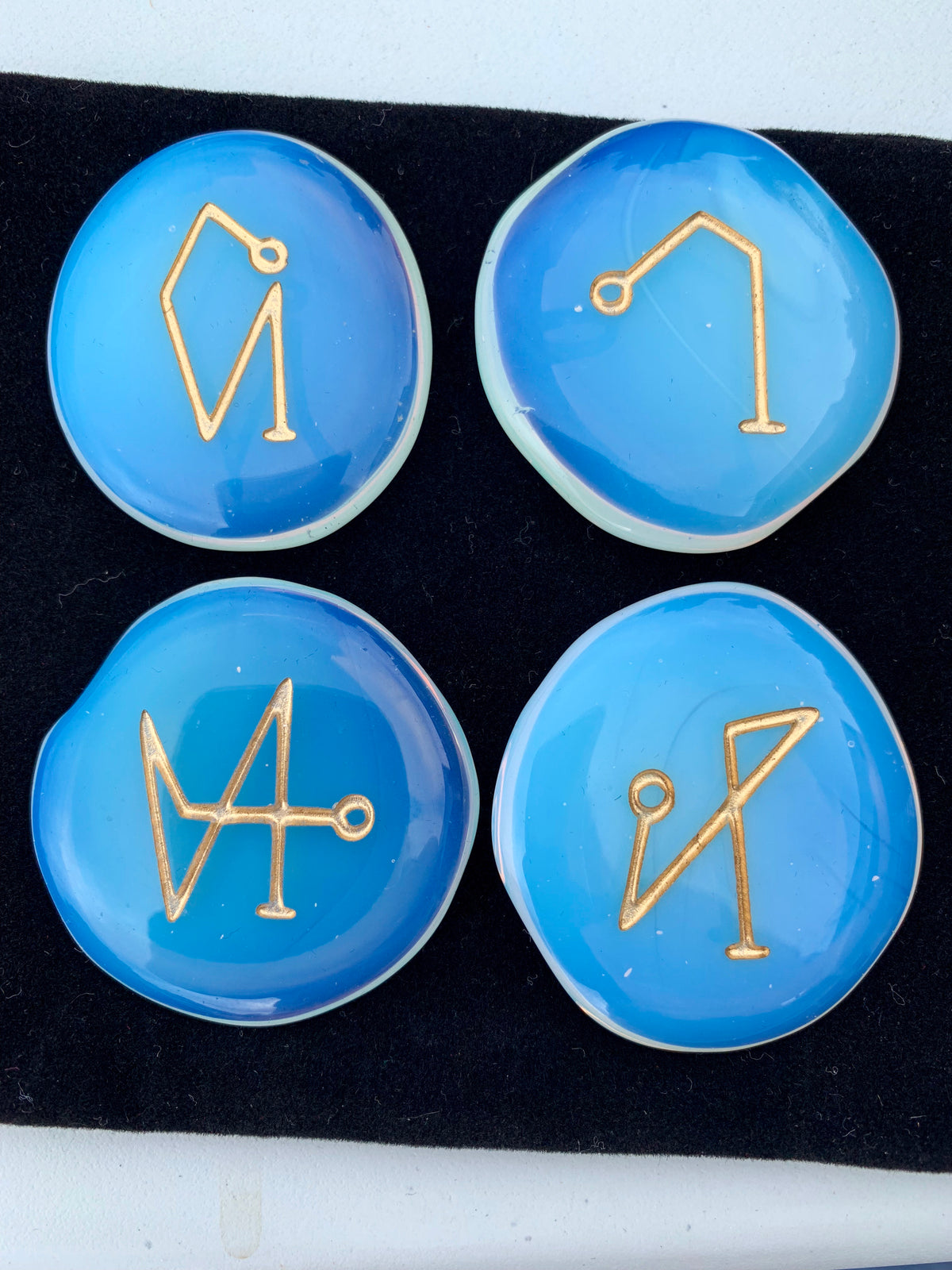 Archangel Pocket Stones on Opalite