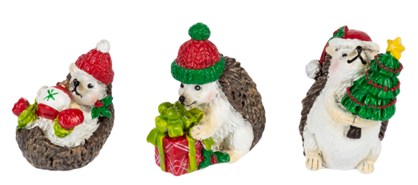 Little Christmas Hedgehog Pocket Charm