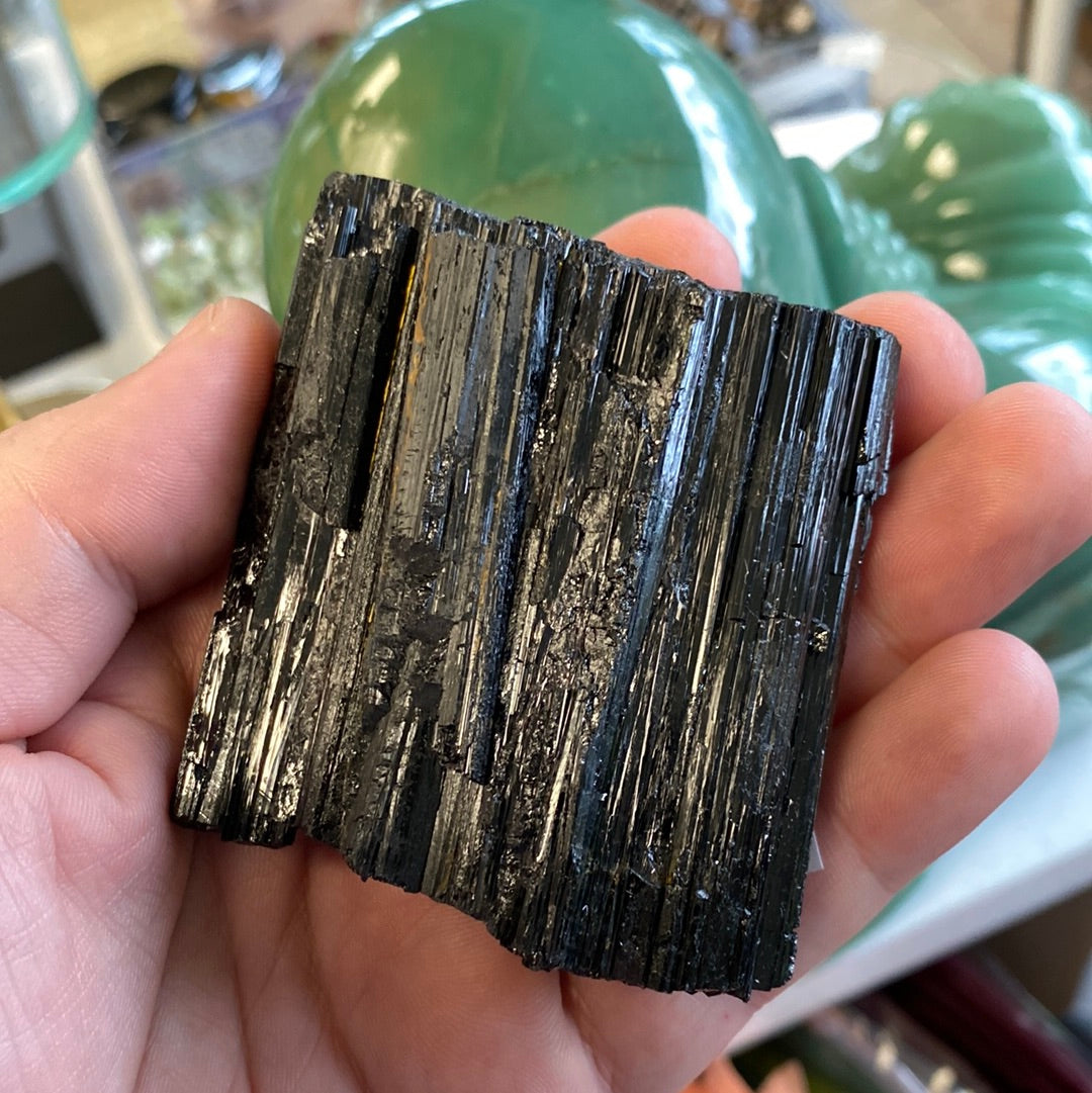 Premium Black Tourmaline Natural Gemstone