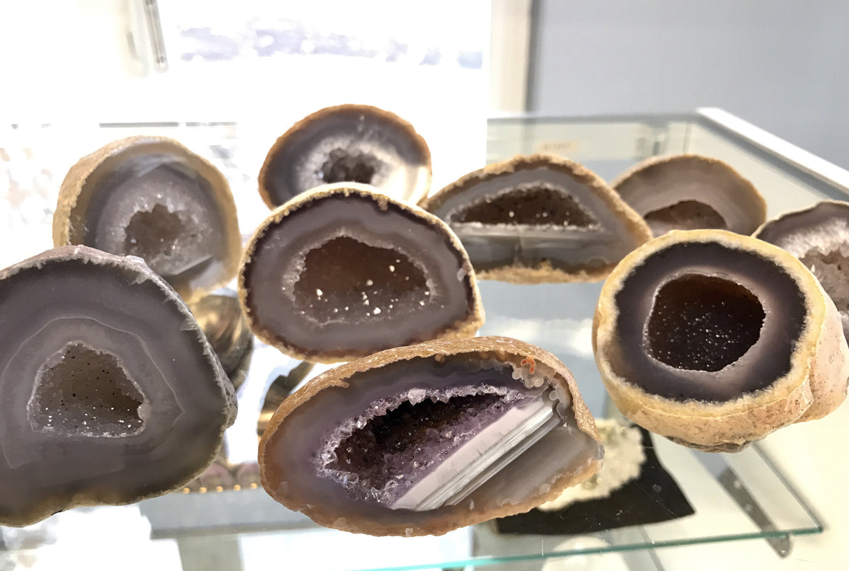 Mini Crystal Caves! All natural crystallized Agate Geodes - Cast a Stone