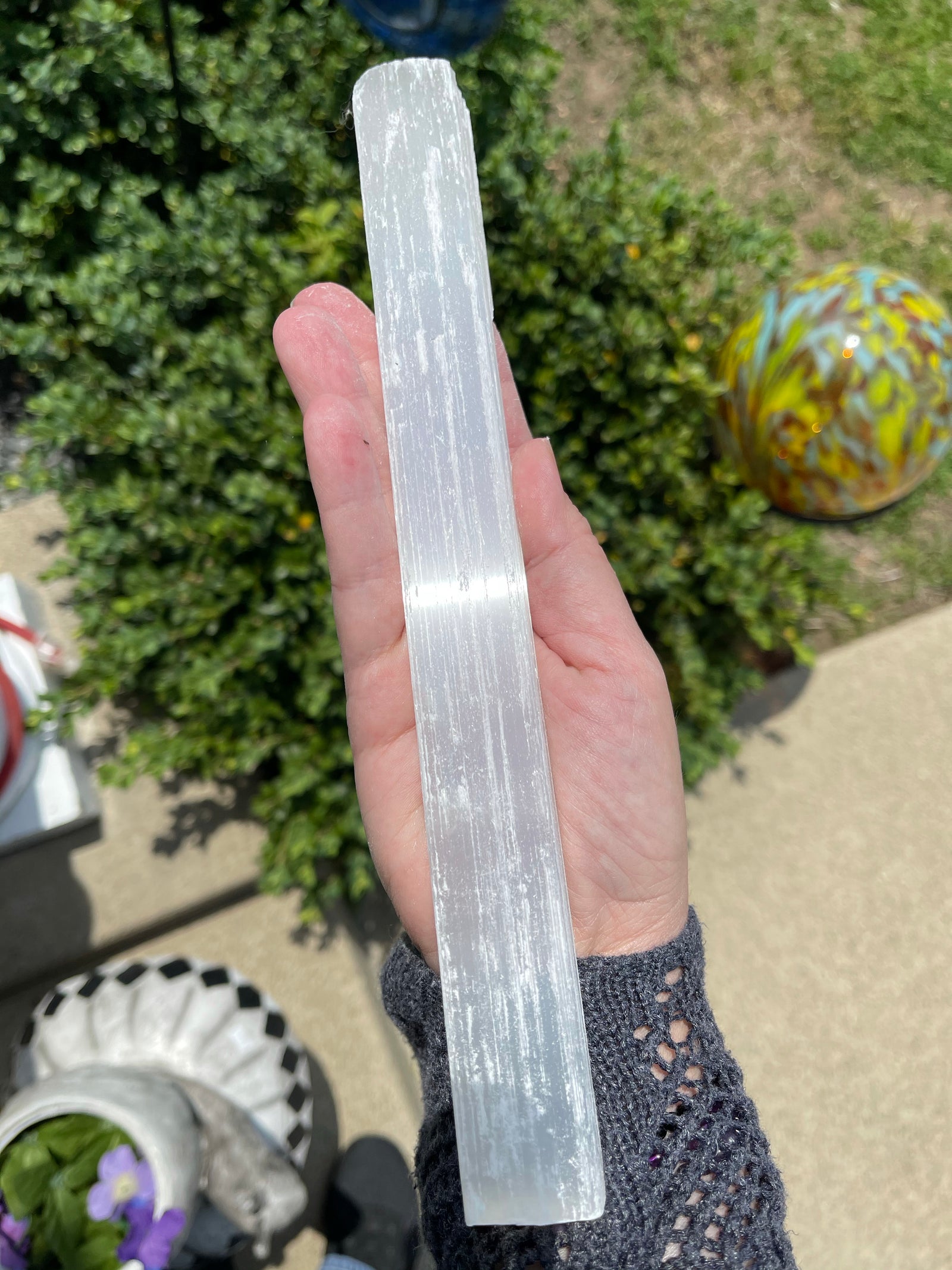 Selenite Wand Natural Gemstone 10"