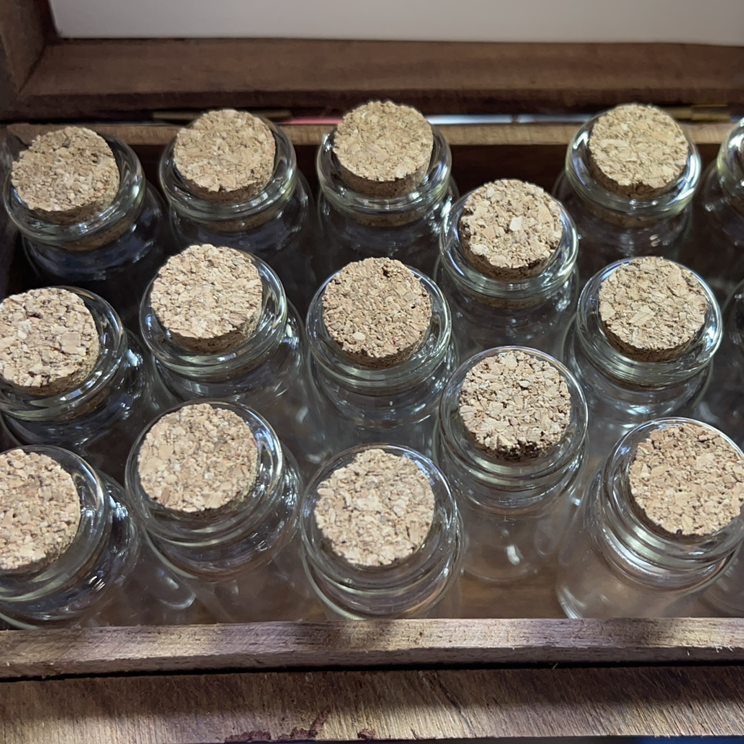 Small Glass Bottle with Cork