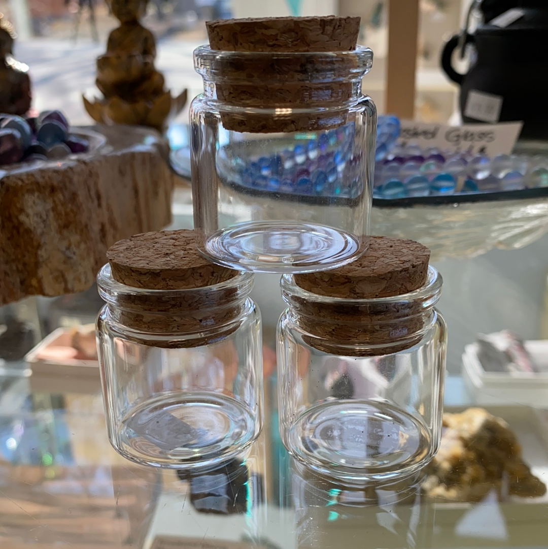 Small Glass Bottle with Cork