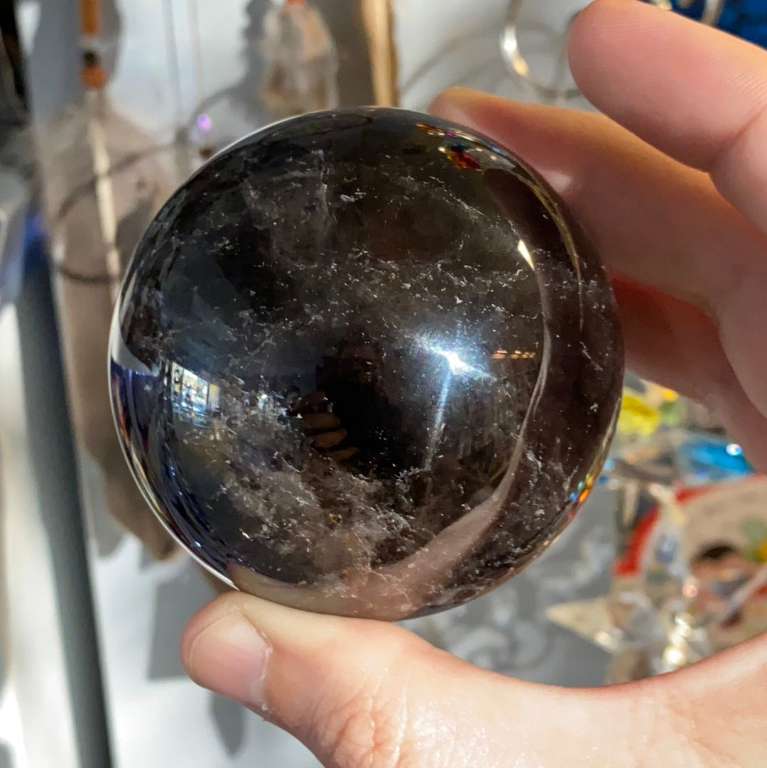Smoky Quartz Gemstone Sphere