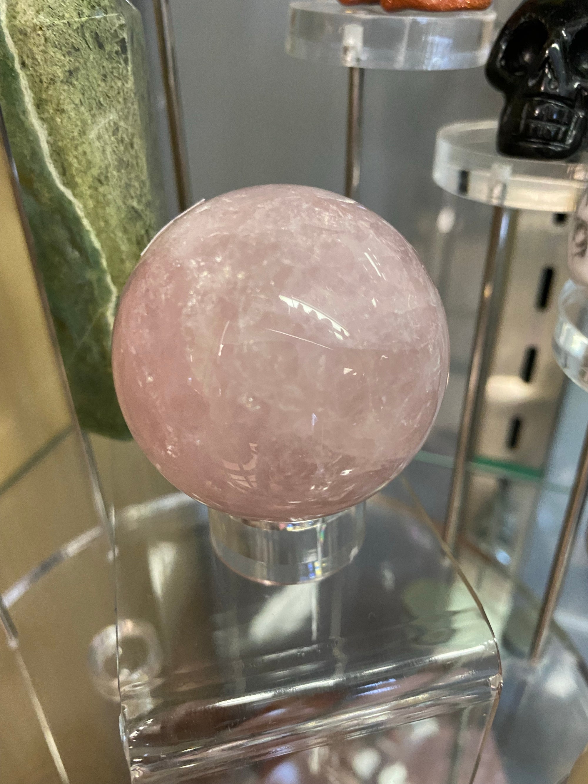 Rose Quartz Gemstone Sphere