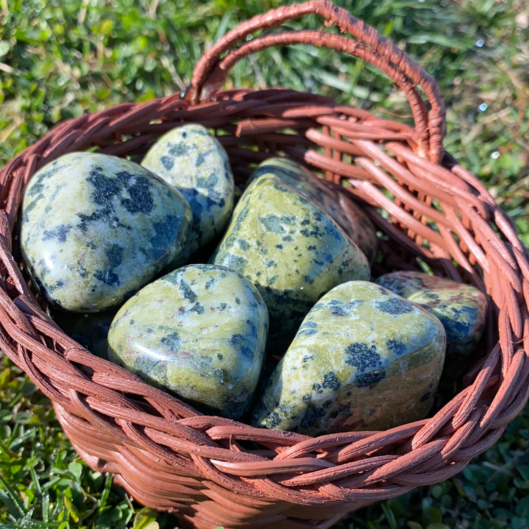 Nephrite Jade Pebble Tumbled Gemstone