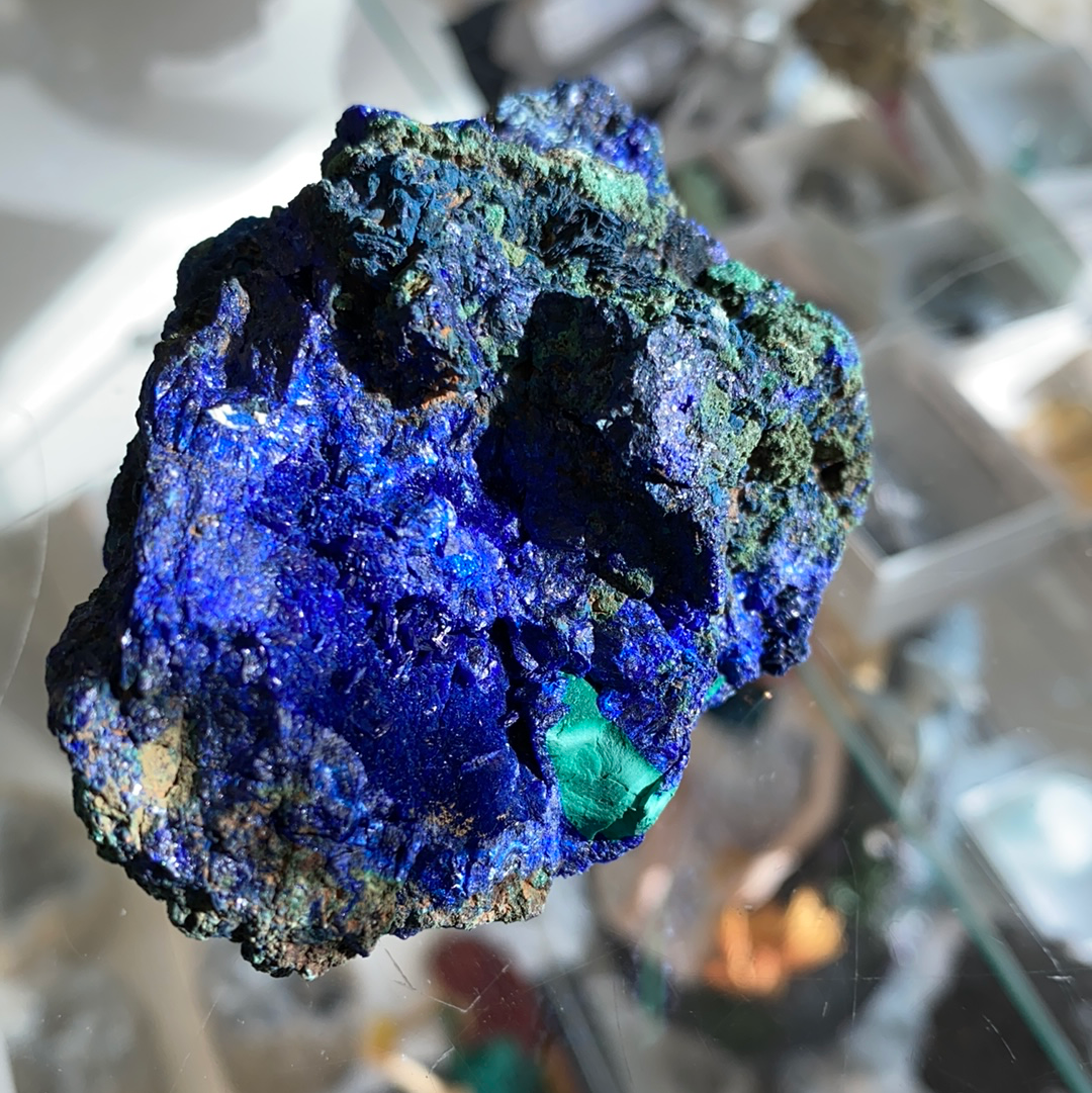 Azurite with Malachite Natural Specimen