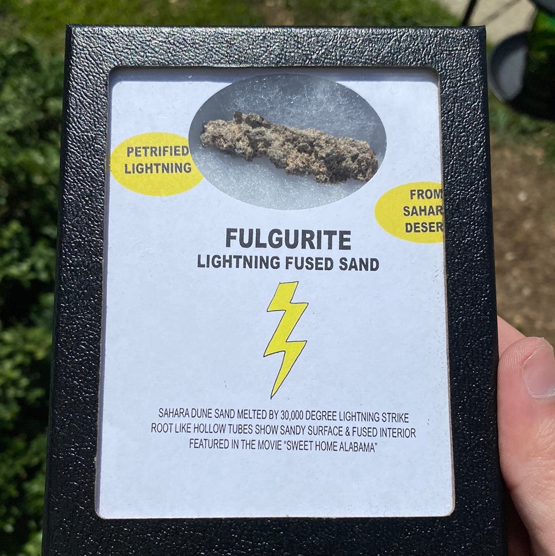 Fulgurite Specimen – Fossilized Lightning Glass Crystal (Natural)