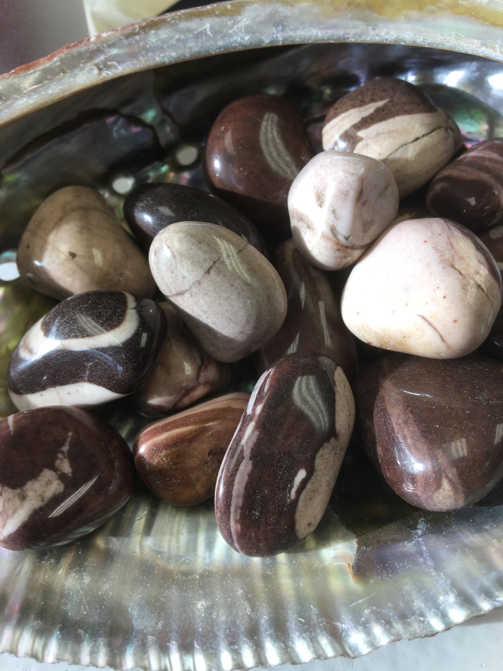 Zebra Jasper Tumbled Gemstone