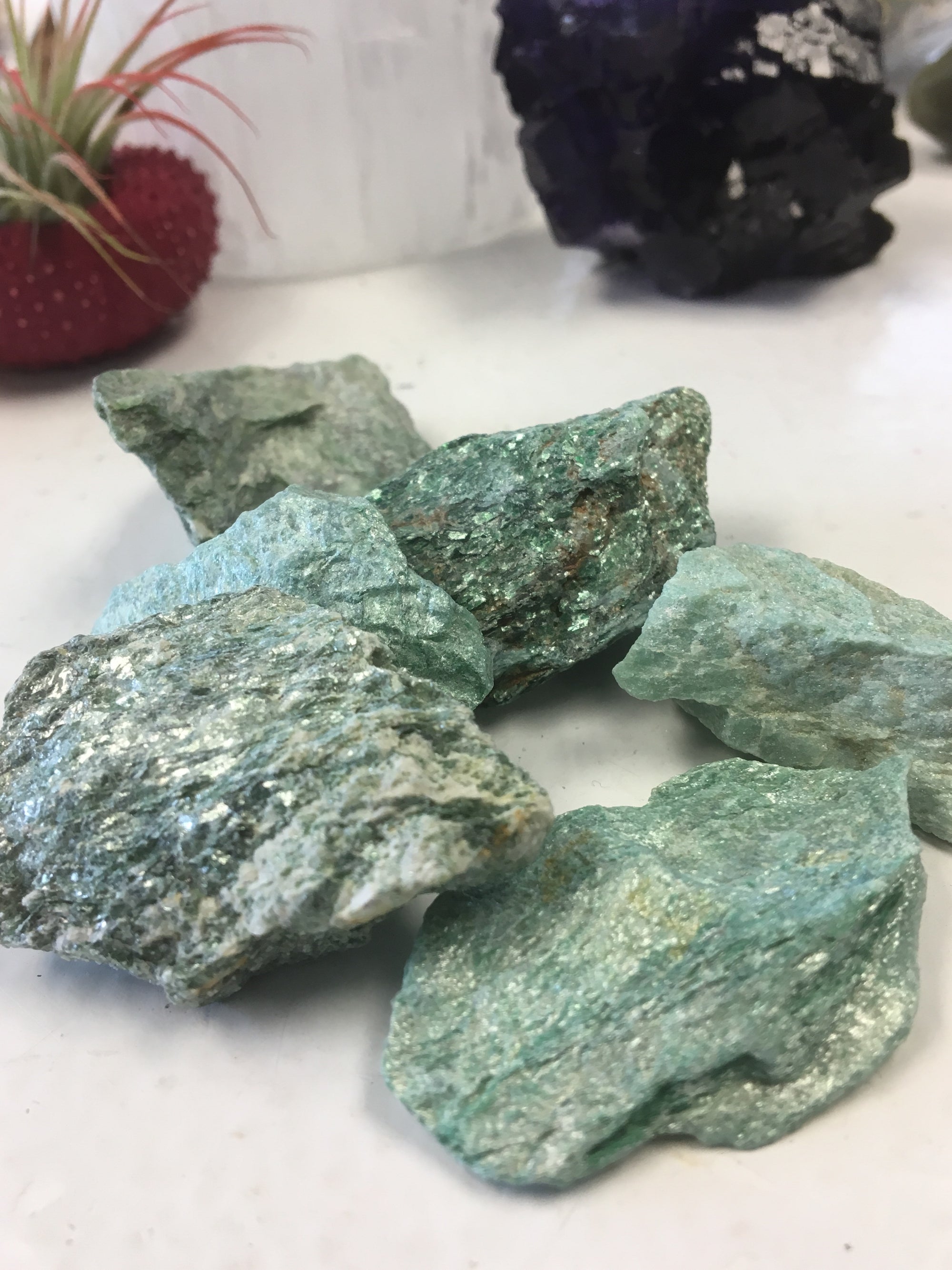 Fuchsite Natural Single Gemstone - Cast a Stone