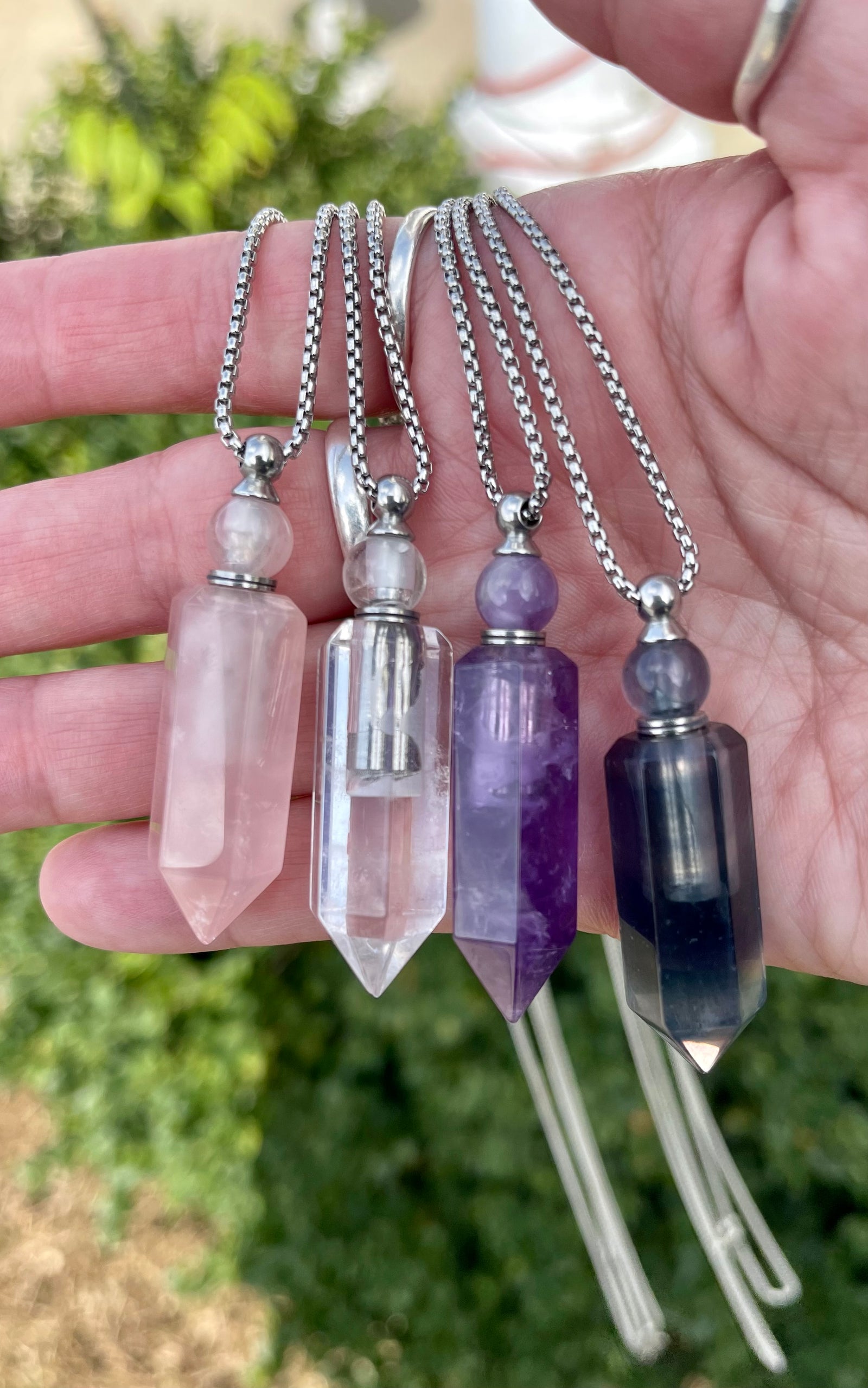 Gemstone Bottle Pendant