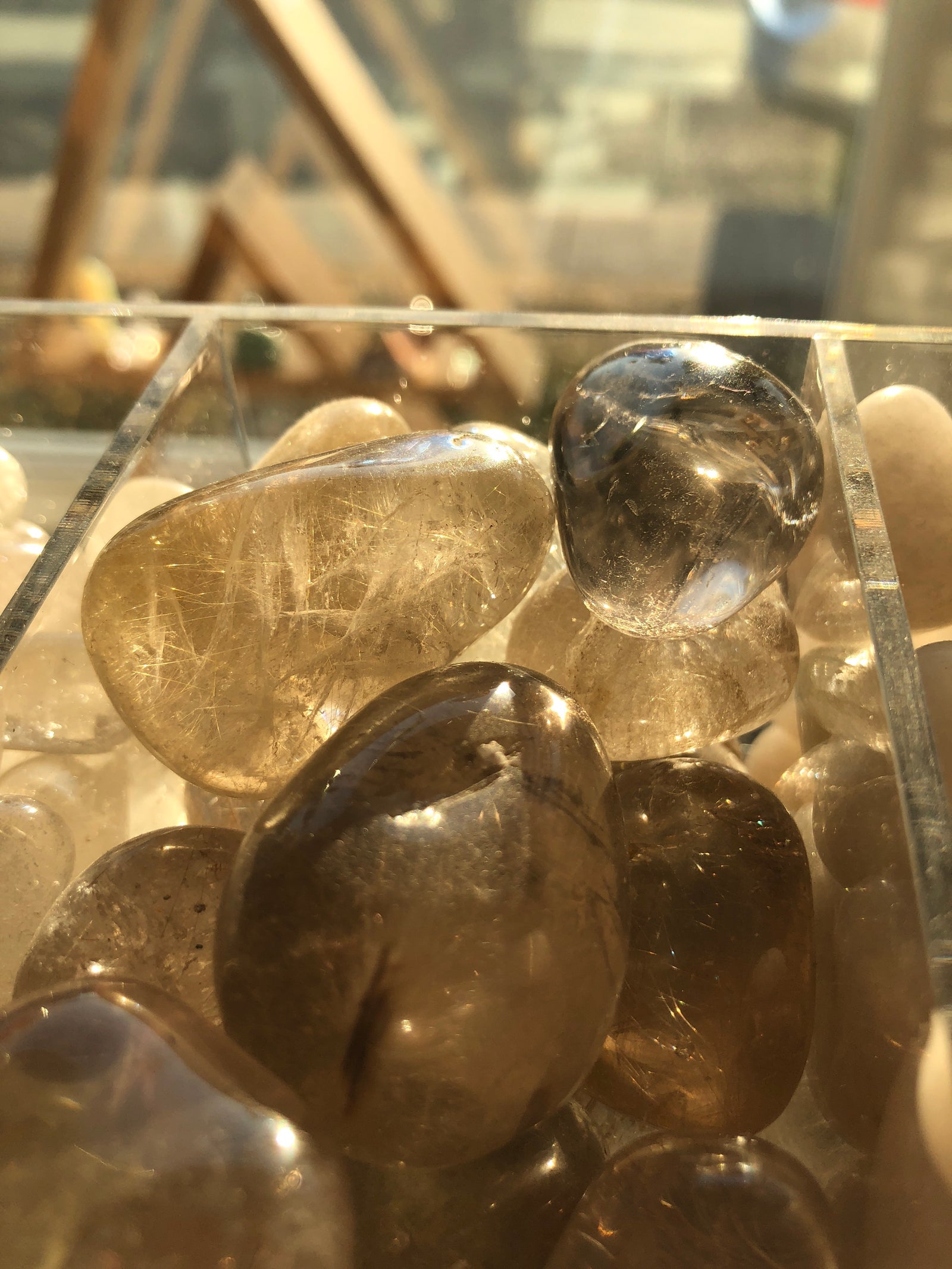 Rutilated Quartz Tumbled Gemstone