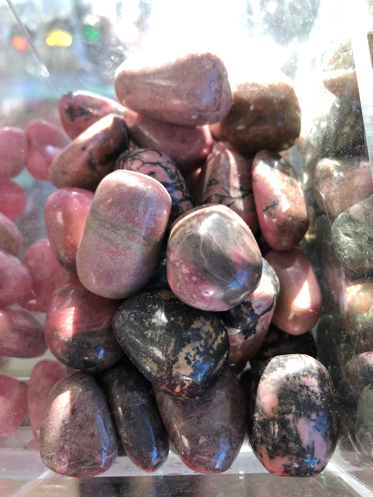 Rhodonite Tumbled Gemstone