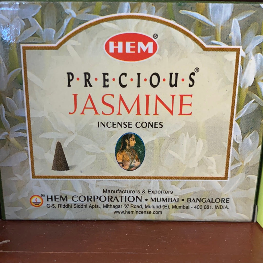 Precious Jasmine HEM incense cone 10 pack