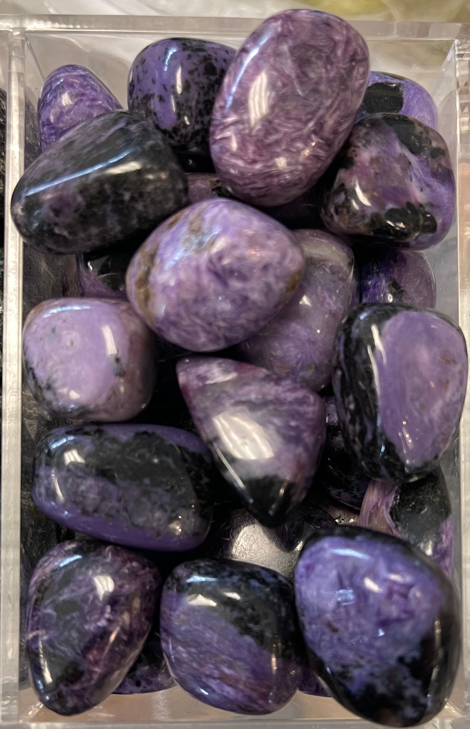 Charoite Tumbled Gemstone (Russia) - Cast a Stone