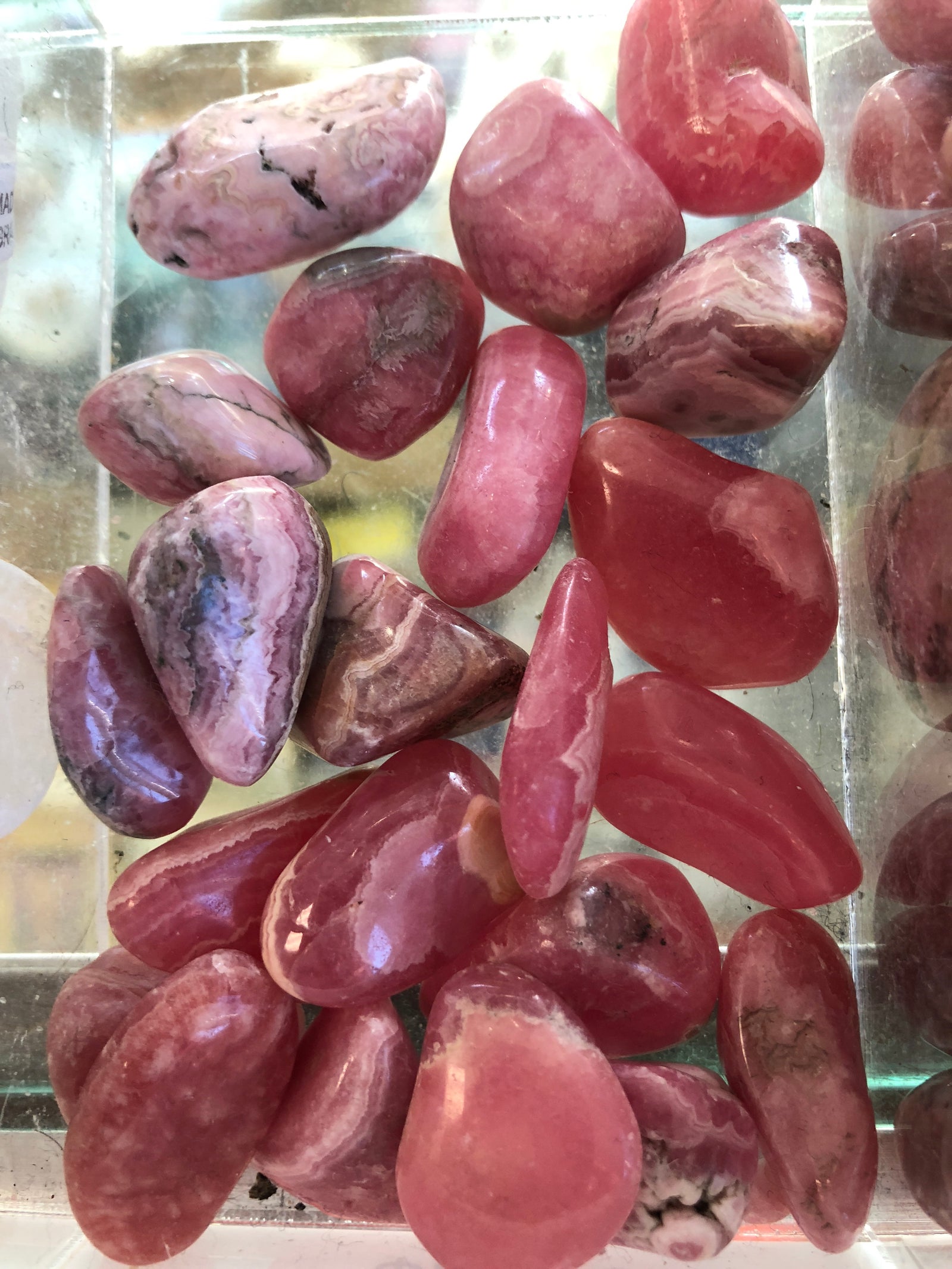 Rhodochrosite Tumbled Gemstone