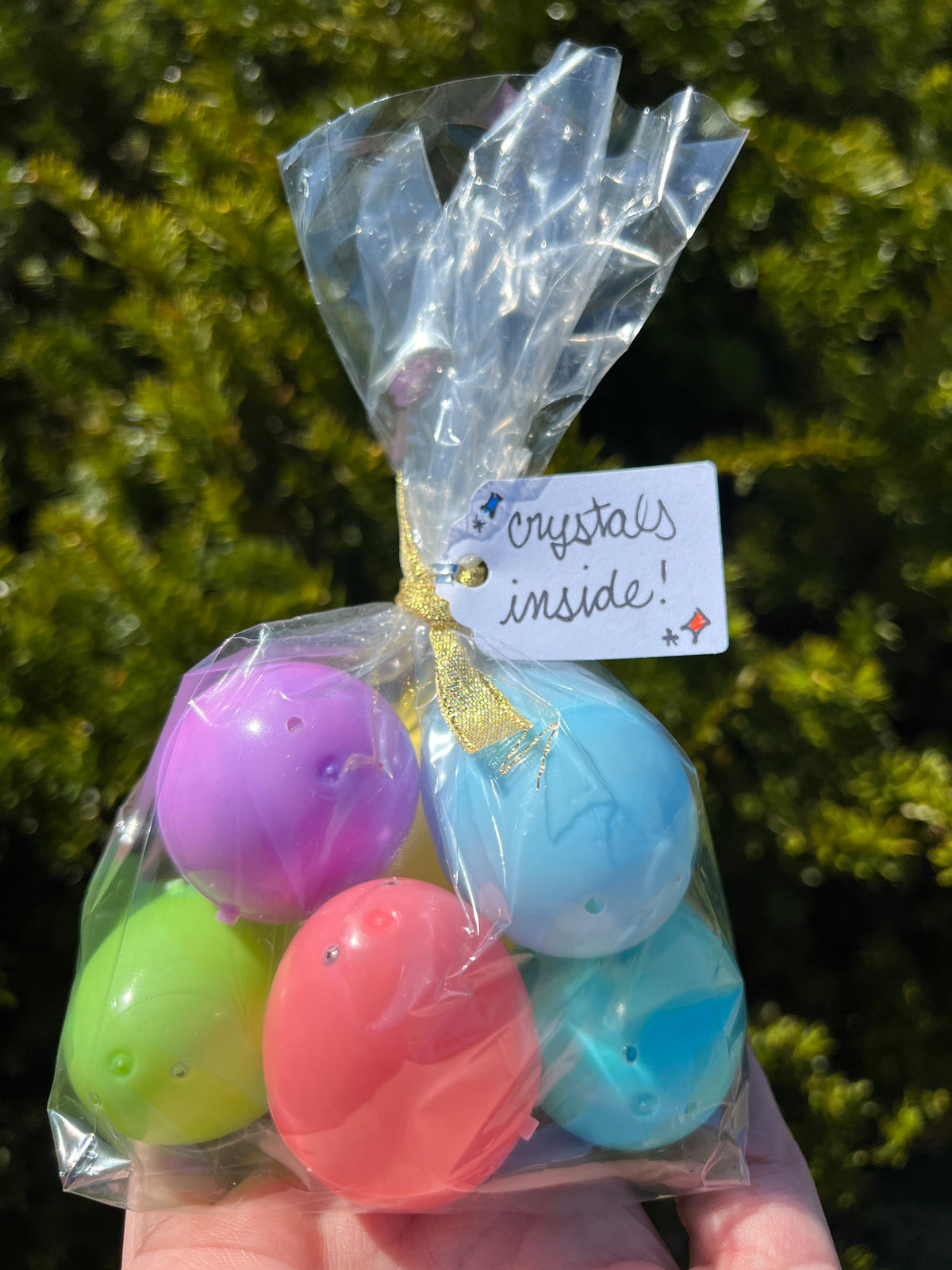 Egg-citing Treasures: Easter Eggs Prefilled with Toys and Crystals/Fossils