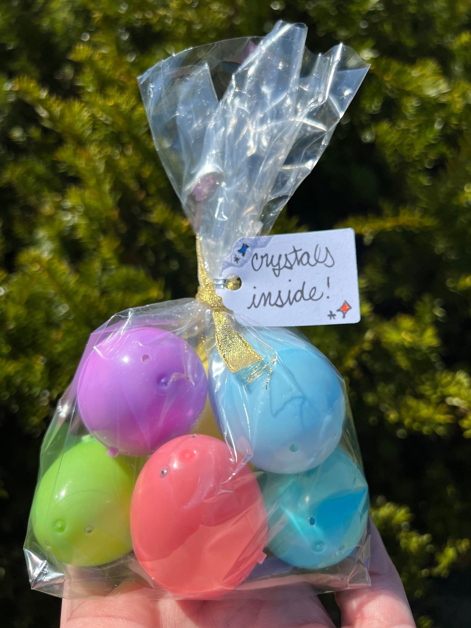 Egg-citing Treasures: Easter Eggs Prefilled with Toys and Crystals/Fossils
