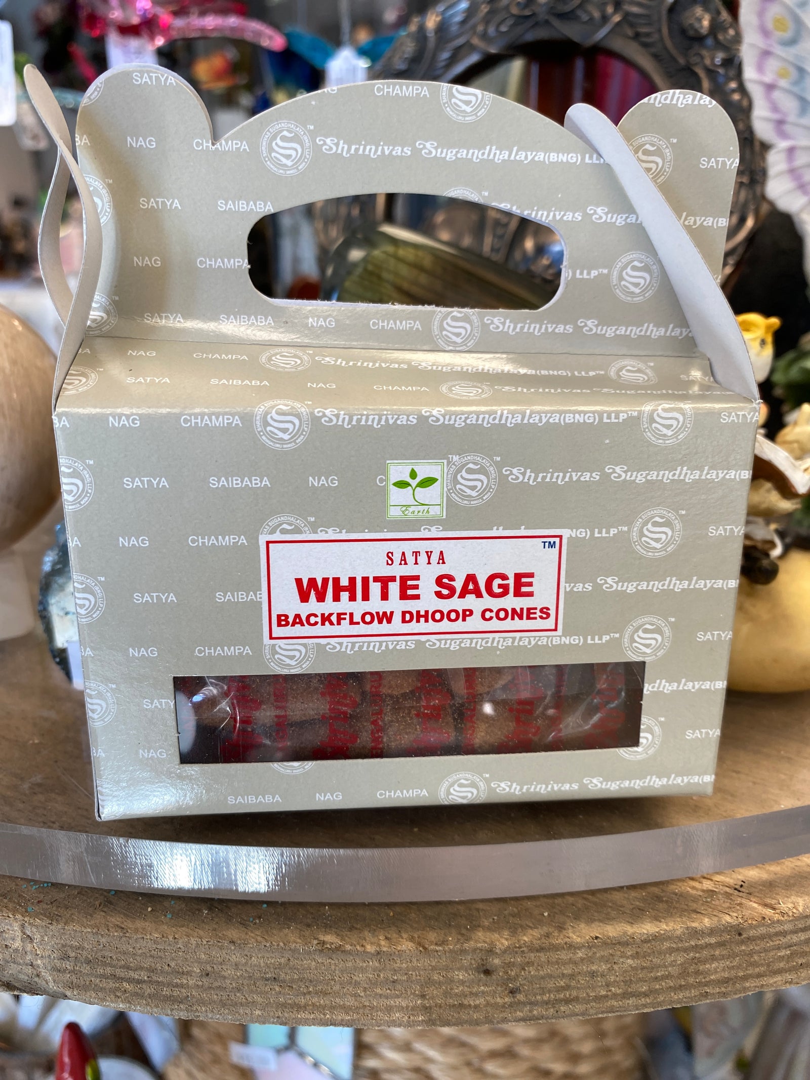 White Sage Backflow Incense Cones (Dhoop)