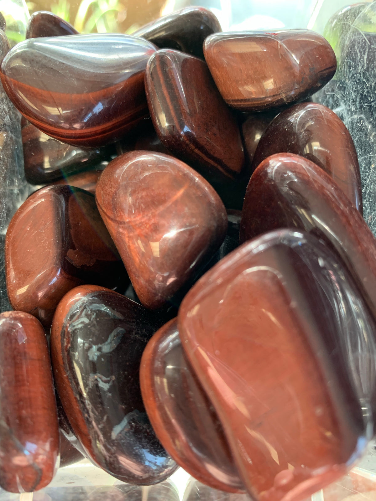 Red Tigereye Tumbled Gemstone