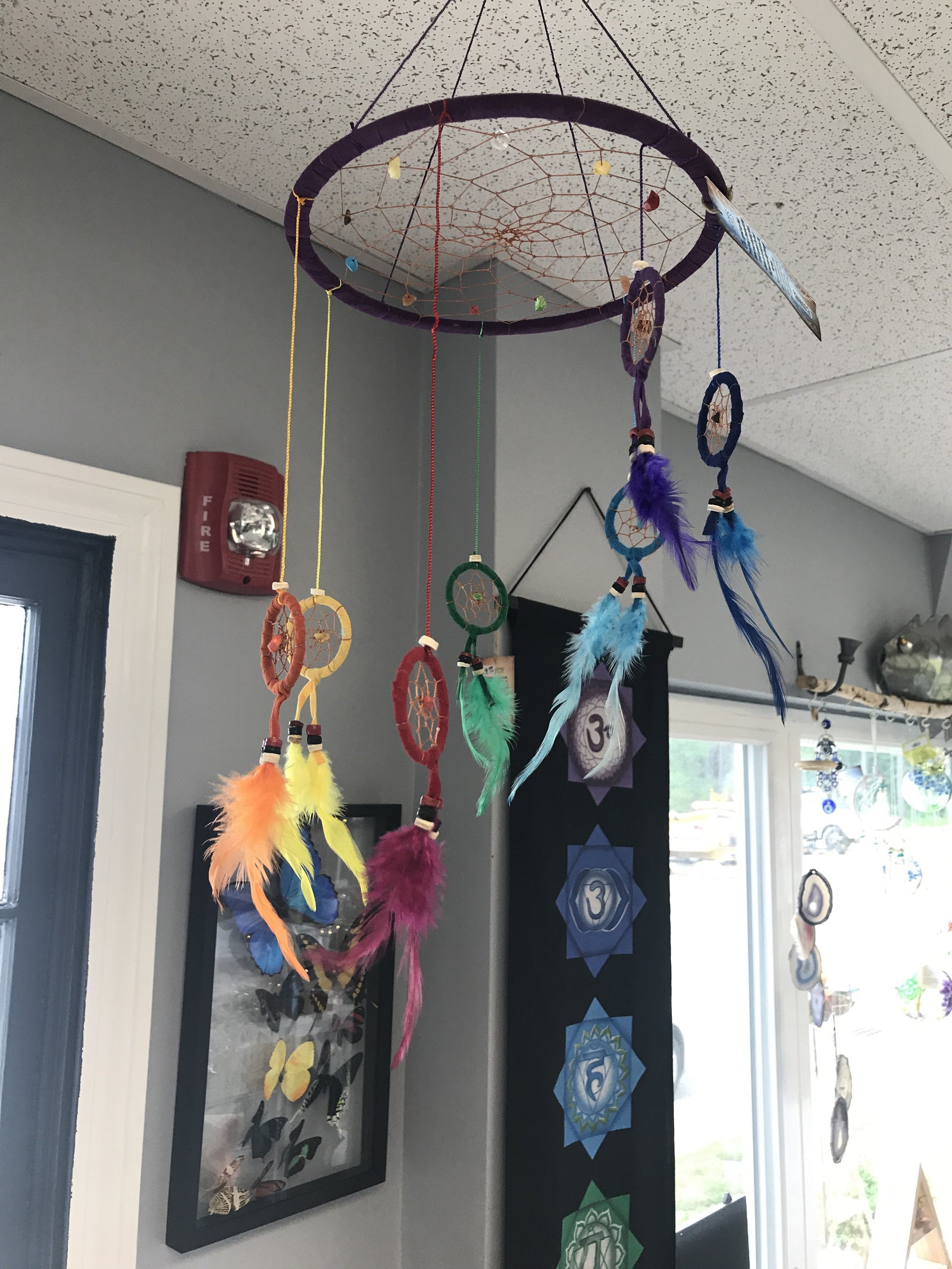 Chakra dreamcatcher mobile - Cast a Stone
