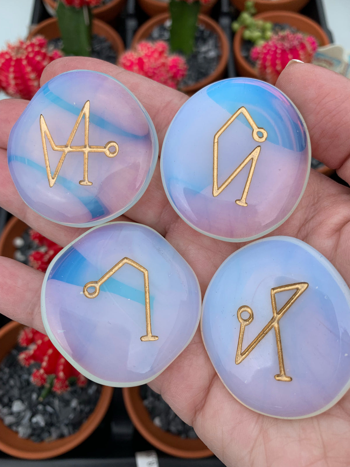 Archangel Pocket Stones on Opalite