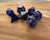 Lapis Lazuli Gemstone Dice Engraved Gaming Set