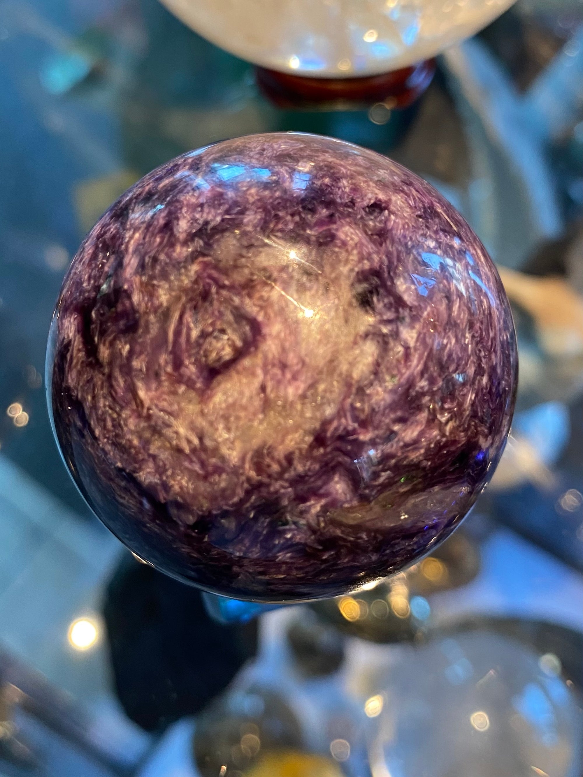Russian Charoite Gemstone Sphere