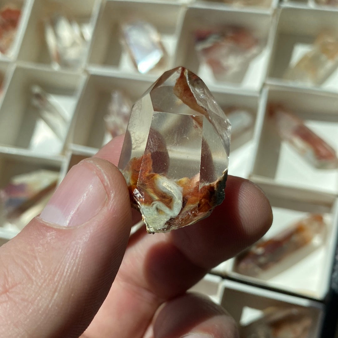 Amphibole Quartz Point Gemstone