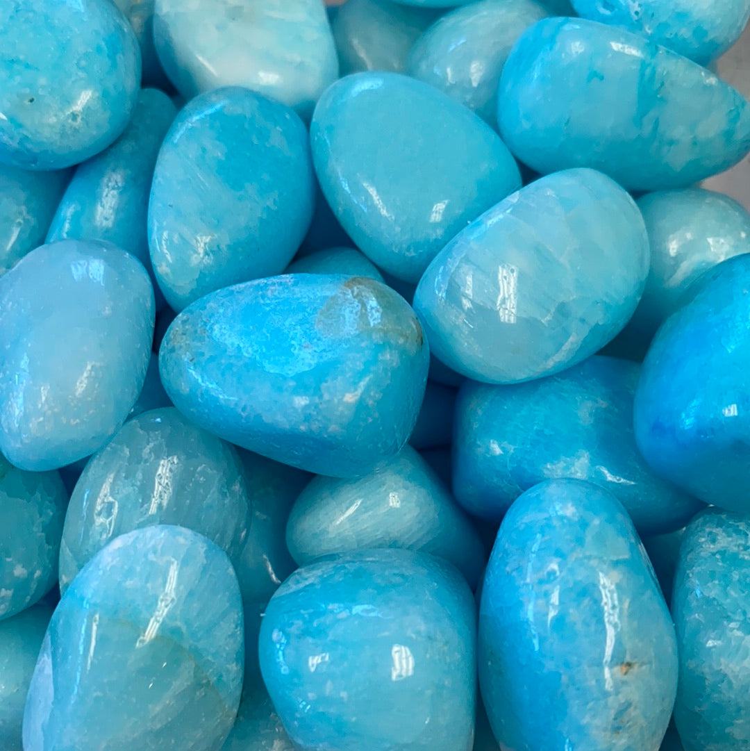 Blue Aragonite Tumbled Gemstone