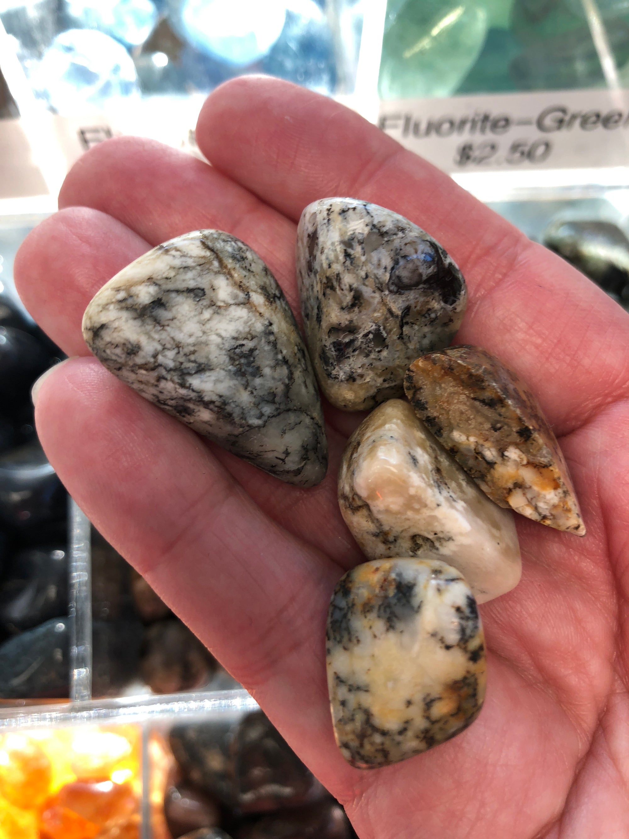 Dendritic Opal Tumbled Gemstone