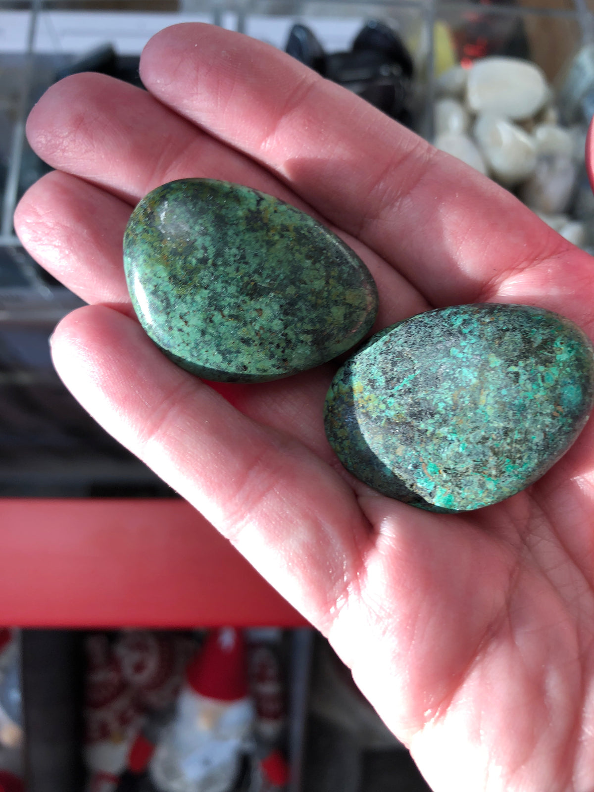 Green Turquoise Tumbled Gemstone