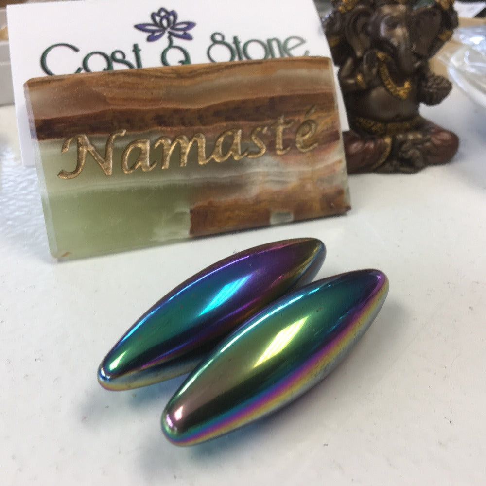 Titanium Hematite Magnetic Zingers (60mm) - Cast a Stone