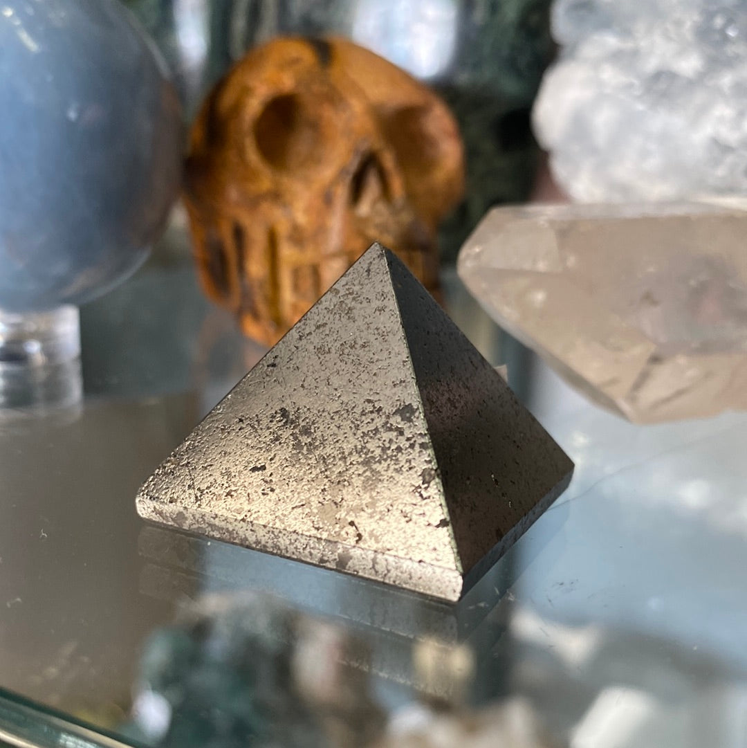 Small Hematite Gemstone Pyramid