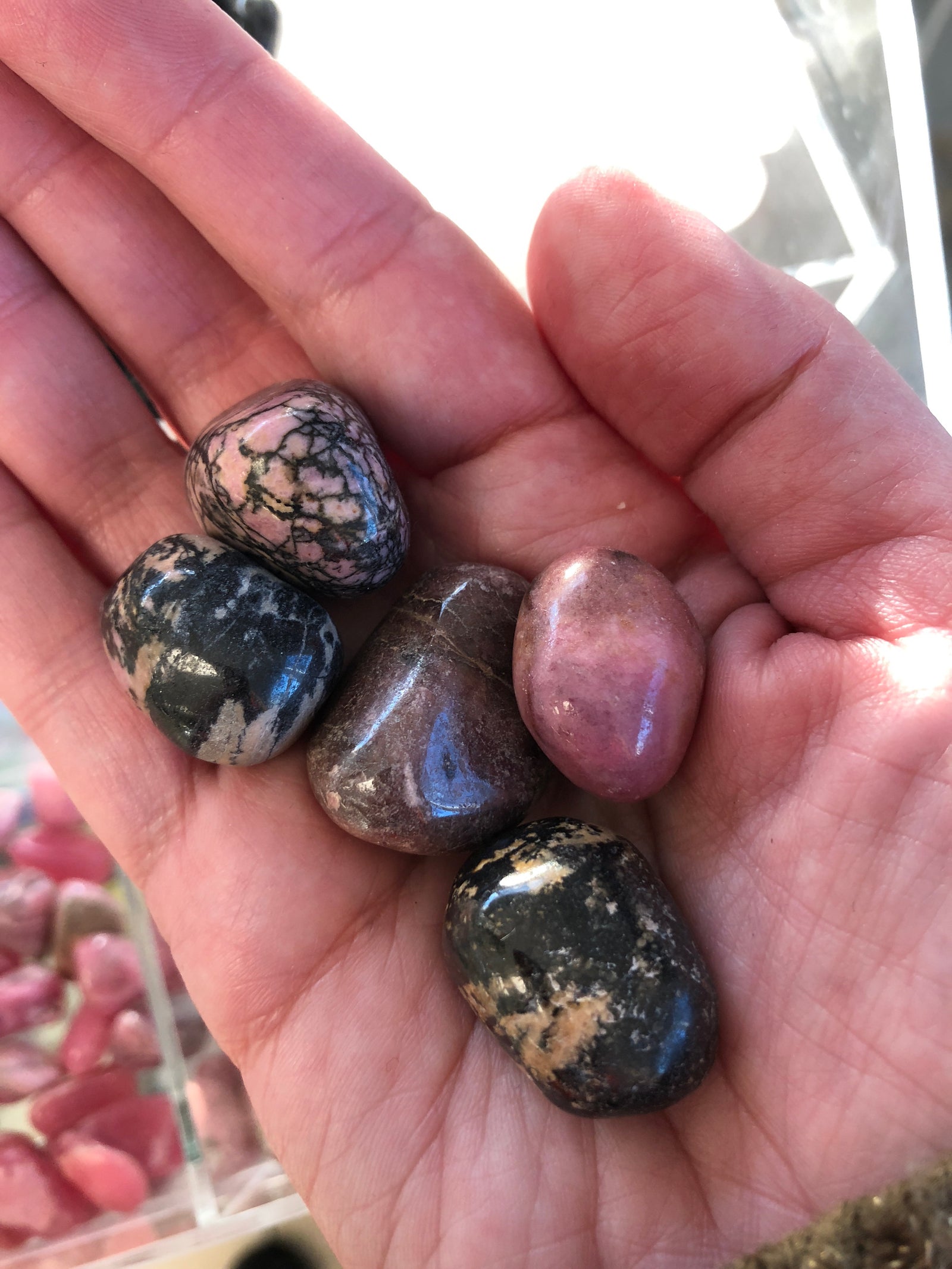Rhodonite Tumbled Gemstone