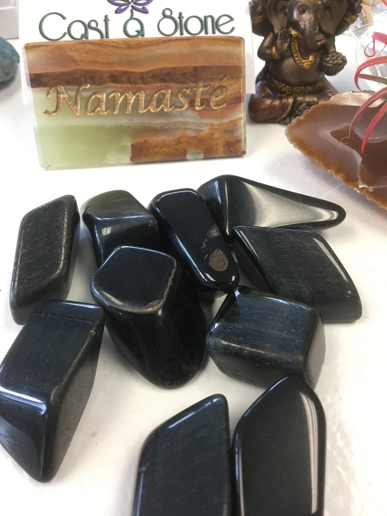 Hawkeye Tigereye (A+) Tumbled Gemstone - Cast a Stone