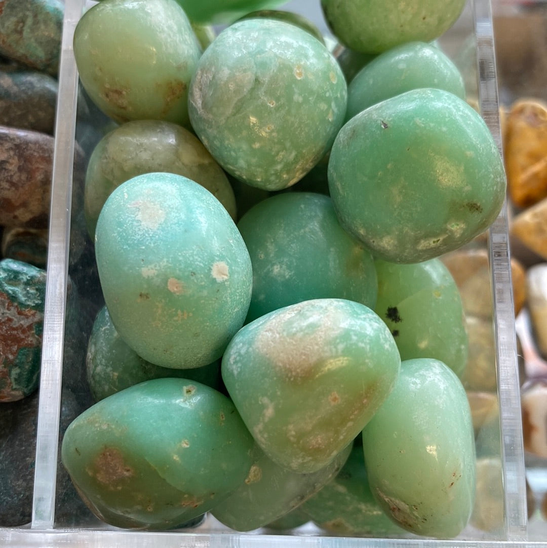 Chrysoprase Tumbled Gemstone