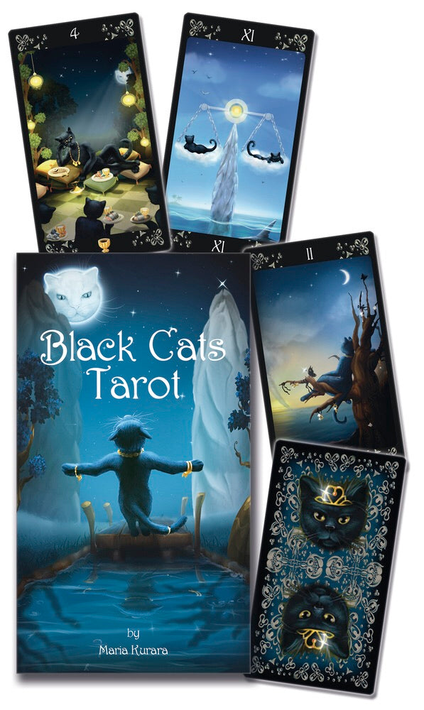 Black Cats Tarot by Maria Kurara - Cast a Stone