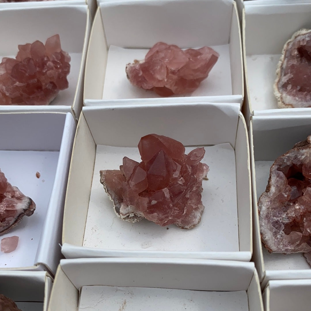 Pink Amethyst Geode Natural Gemstone Cluster